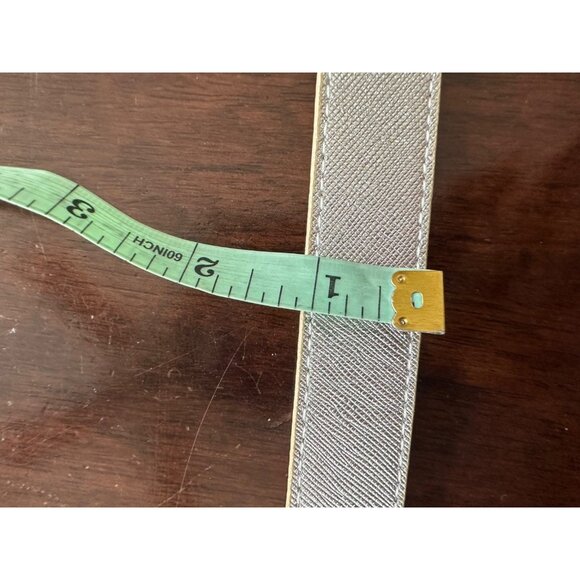Tory Burch Gold Silver Reversible 1" Belt Women's Small - Picture 7 of 7